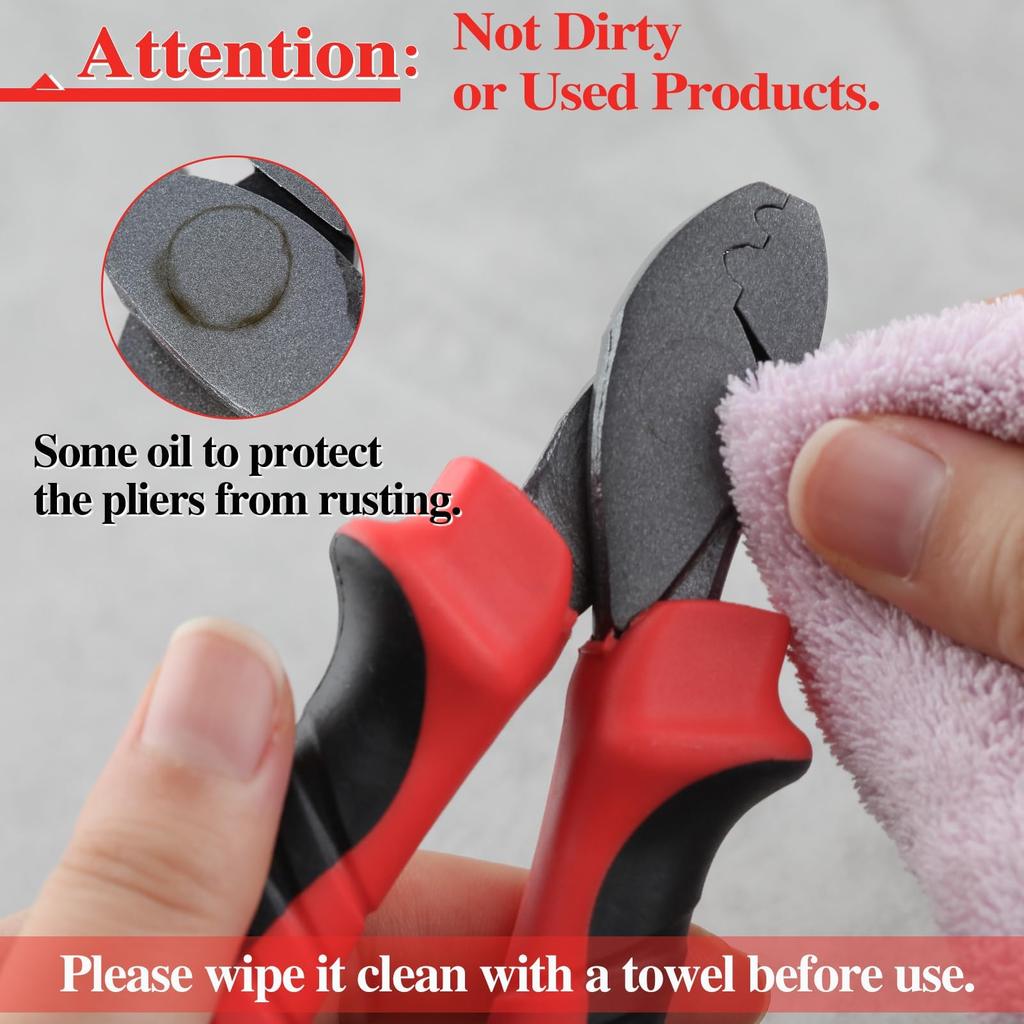 SPEEDWOX Hand Crimping Pliers for Wire Sleeve Crimping Fishing Crimping Capacity for Single Compatible with to High Strength Crimping Copper Clamp 1mm