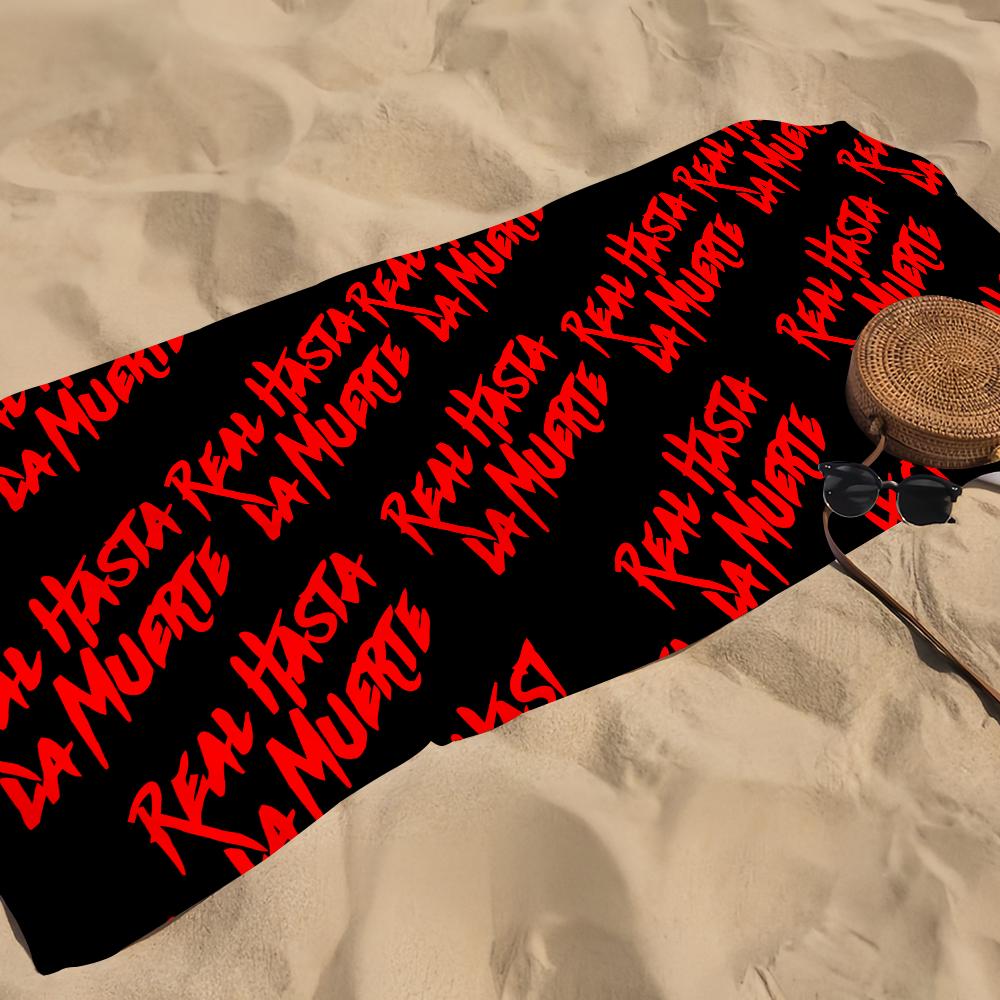 Classic Rapper Anuel AA Music Cool Towel Beach Towel Oversized Quick Dry Towel Absorbent Soft Swim BeachTowels for Men Women