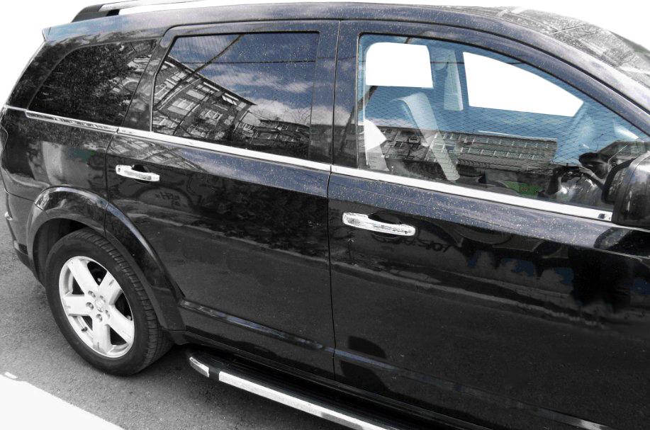 

Окантовка скла (6 шт, нерж) для Fiat Freemont