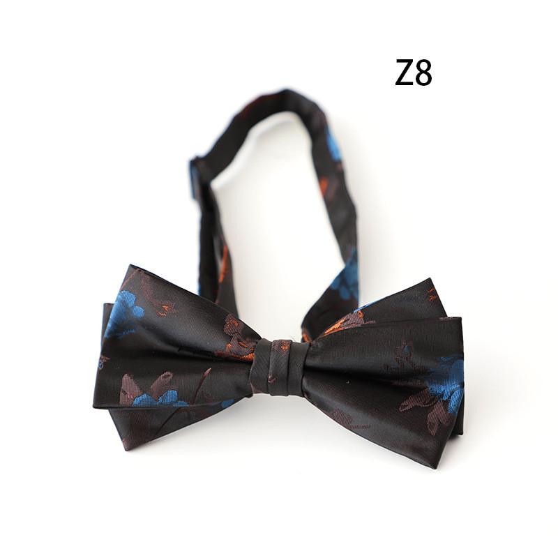 Klasyczny poliestrowy krawat w kwiaty dla mężczyzn, w formalnym stylu, na wesela