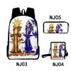3Dsundropfnaf Backpack Student School Bag Crossbody Bag Pencil Bag Three-Piece Trend