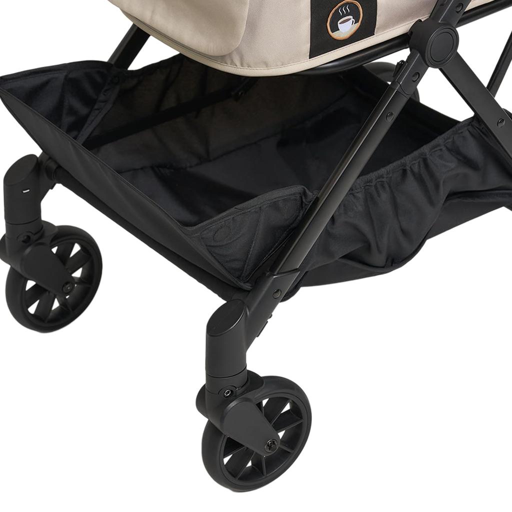Combi ComPet FikaGO FREE TO GO 2 Hygge Note Automatic Folding Pet Cart for Dogs and Cats Compact Load Capacity Beige Beige/Gray/Blue 20kg_Hygge