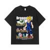 275 GSM Washed T-shirts 100% Cotton Dragon Ball V6 Majin Vegeta Print Unisex Heavy Cotton T Shirt