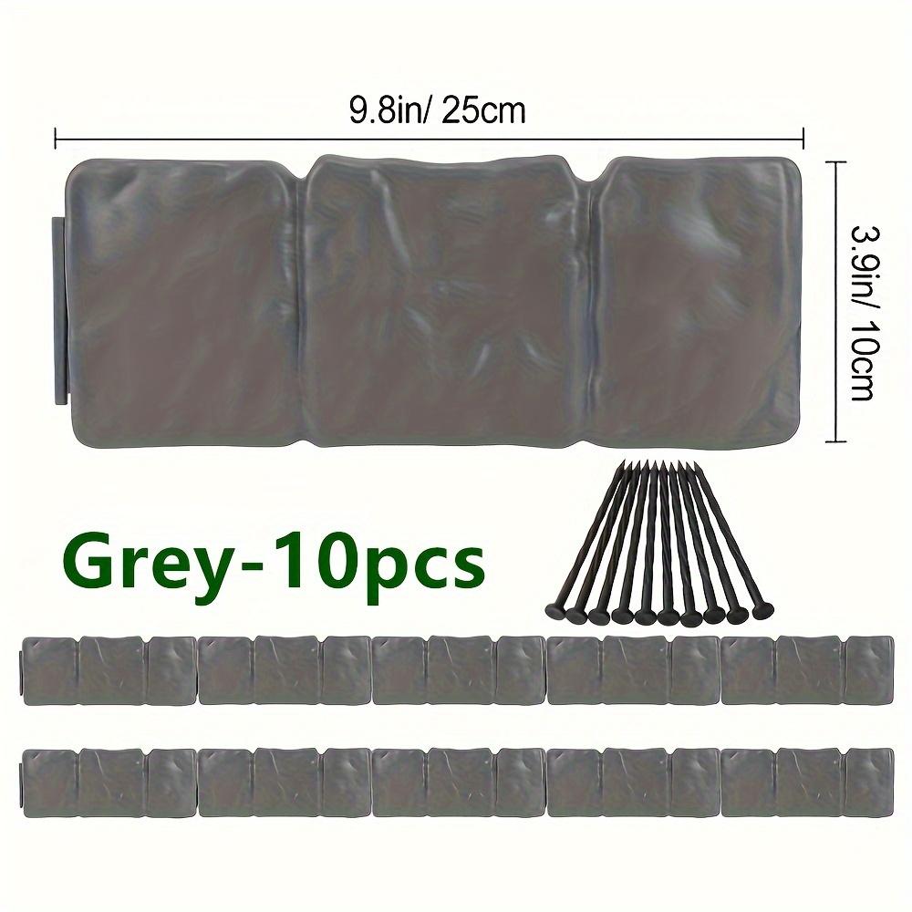 

Пластиковый газонный бордюр с эффектом черного камня Сделай сам Оформление двора Ландшафтный забор для растений Газонный бордюр Клумба с цветами Украшение для домашнего сада