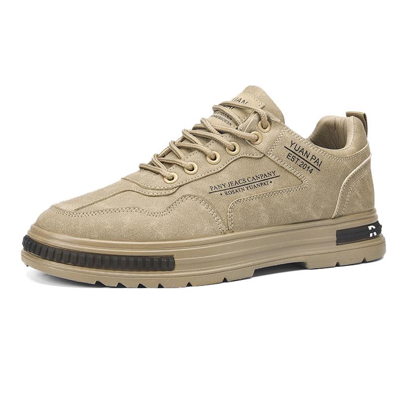 2024 autumn new non-slip and wear-resistant sports casual board shoes heightening soft sole men's fashion breathable versatile trendy shoes