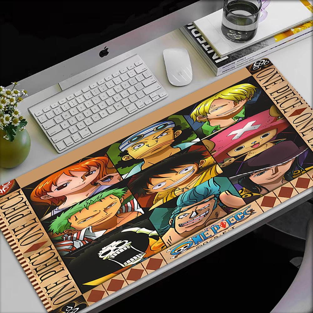 One Piece Theme Mouse Pad, Non Slip Rubber Base, Multifunctional Office & Home Decor, Perfect for Workspace Personalization.