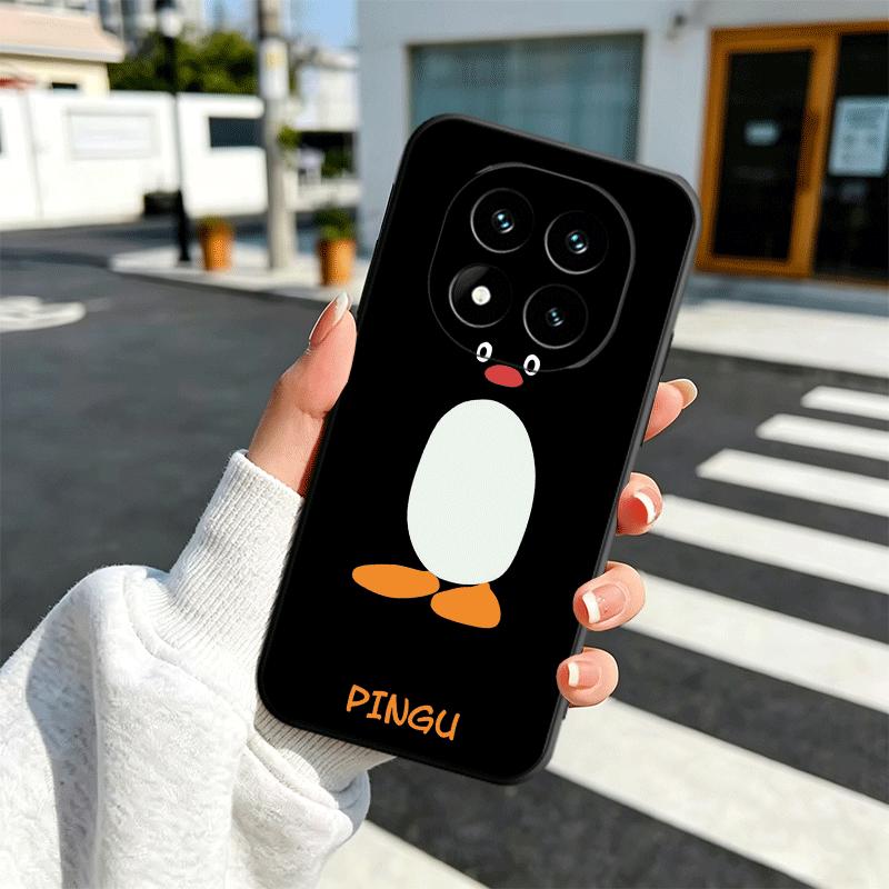 

Cartoon P-Pingu Penguin Soft Phone Case for Xiaomi Redmi Note 12 13 14 15 Pro Plus 11 12S 11S 11T 10 4G Black Cover Back Shell Redmi Note14ProPlus