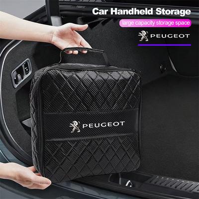 Bolsa de Almacenamiento para Coche Organizador de Cuero Para Peugeot 208 3008 308 2008 207 107 508 607 106 406 407 307 206 301 408 5008 4008