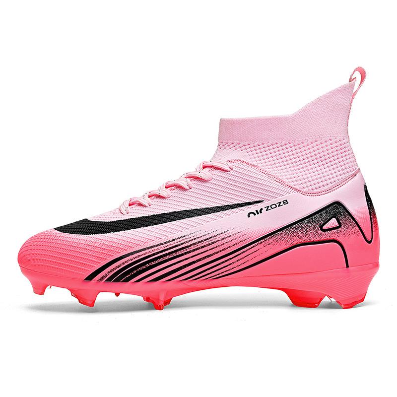 New Football Shoes Long Broken Nails High Top Breathable Sports Men's and Women's Models