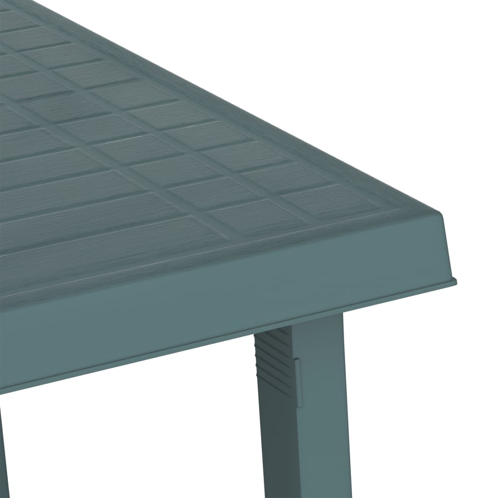 Camping Table Green 79x56x64 Cm PP Wood Look