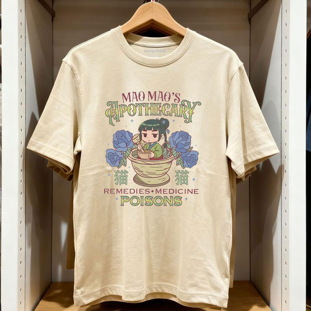 The Apothecary Diaries Maomao Japanese Essential TShirt Anime Women Unisex Vintage Graphic T Shirts Cotton Oneck Adult Tops Tee