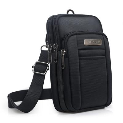Smartphone Waterproof Waist Small Pouch for Outdoor and Storage for Phones and with Shoulder Strap and Black Men's Pouch, Pouch, Size,