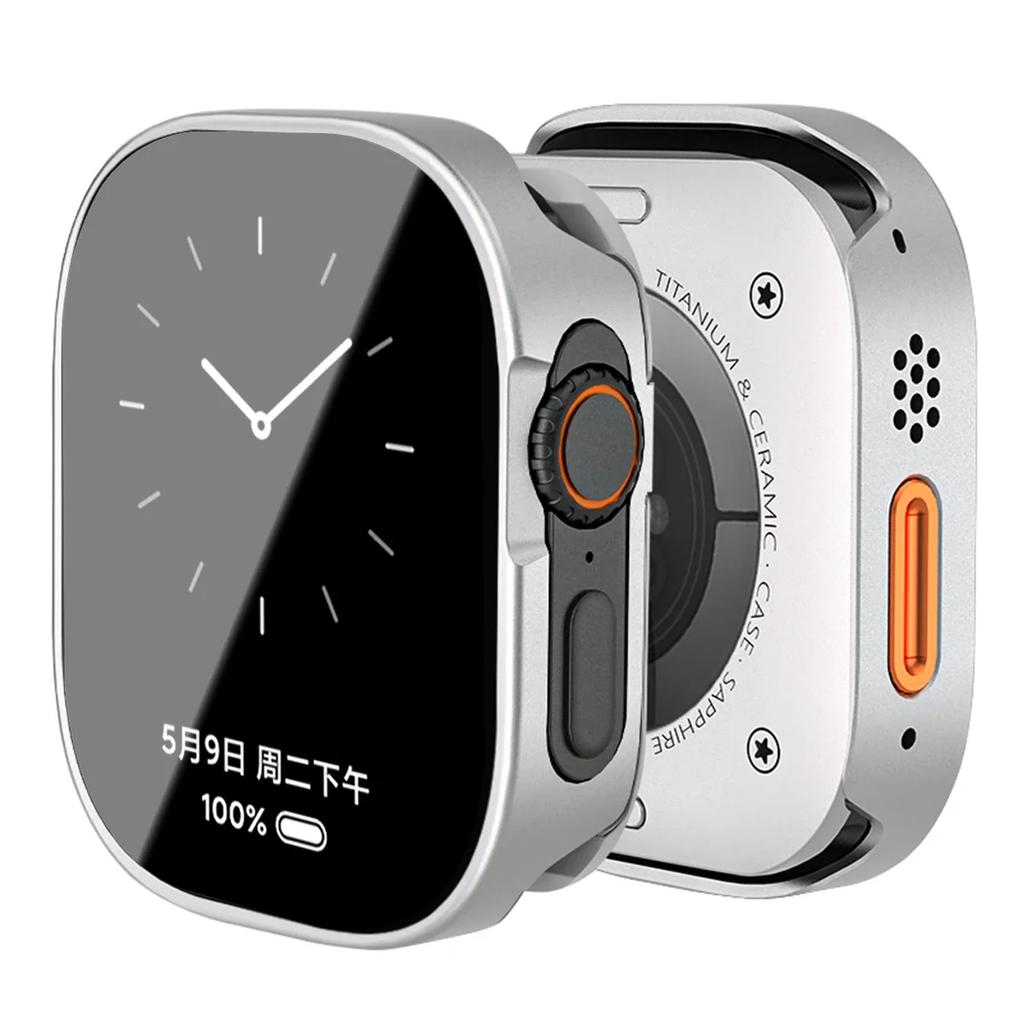 New Full Coverage Waterproof Aluminum Alloy Case for Apple Watch Ultra 2 49mm 46mm 45mm 44mm 42mm Iwatch Series 10 9 8 7 6 SE