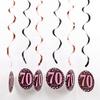 PVC Spiral Ornament Pendants for 18th, 30th, 60th Birthday Party Decorations