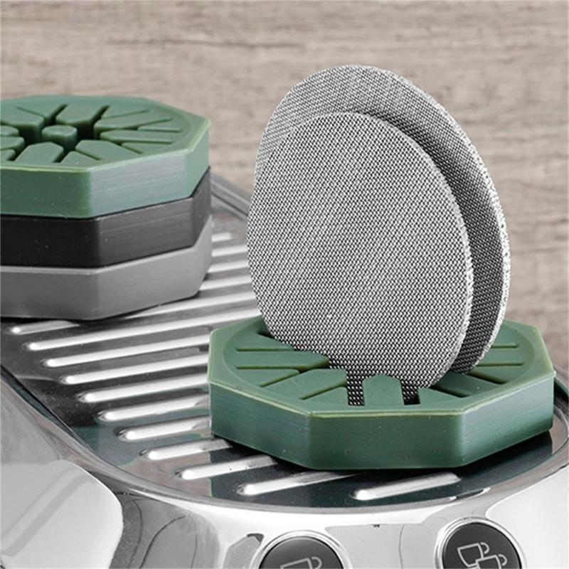 Silicone Espresso Puck Screen Holder Kitchen Storage Organization For 51/53/58mm Coffee Filter Espresso Latte Cappuccino