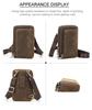 Black Angel Retro Men's Crazy Horse Leather Crossbody Phone Bag