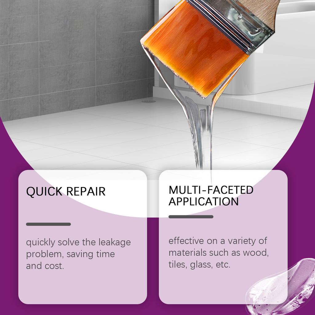 Transparent Leak-stopping Waterproof Adhesive For Roof Crack Sealing, Waterproofing, Wear Resistance And High Elasticity