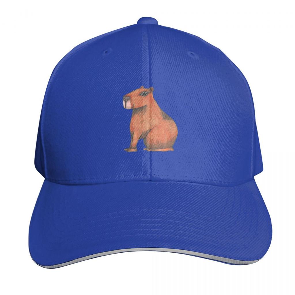 Cute Capybara Animal Baseball Cap Hat Unisex Cute Bobble Hat Hat Luxury Brand Womens Hats Unisexs