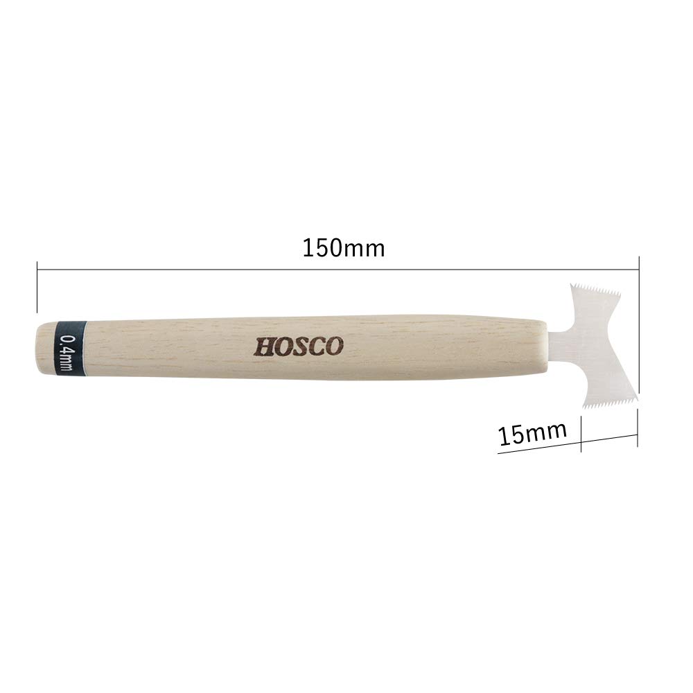 HOSCO Luthiers Tools Fret Slot Cleaning Blade Thickness Saw, Double-Edged, 0.40mm TL-H-SCSWD04