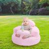 BALAPET Inflatable Baby Seat with Integrated Tray and Back Support for 3-36 Months Toddler, Soft Plush Baby Chair for Sitting Up, Blow Up Baby Floor