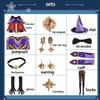 Genshin Impact Mona Cosplay Costume Full Set High Quality Cotton Exquisite Details