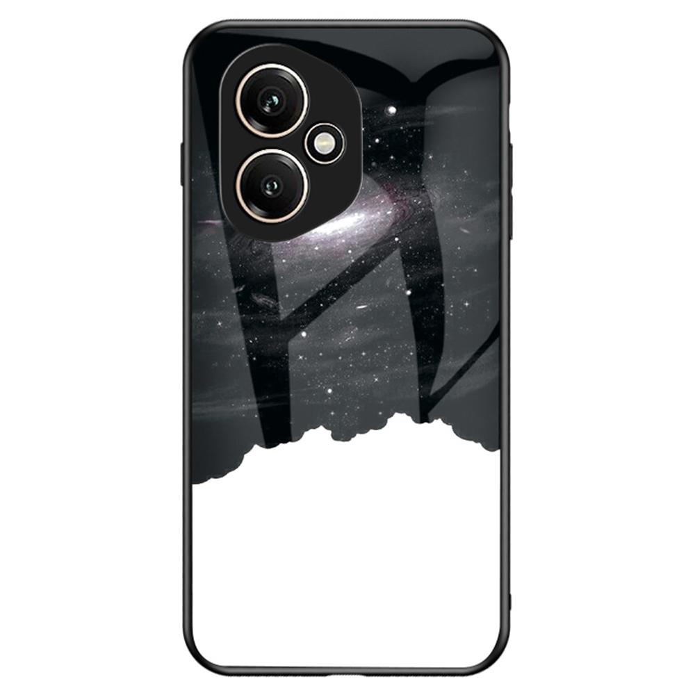 For Honor 400 5G (Global) Case Starry Sky Pattern Tempered Glass Phone Cover