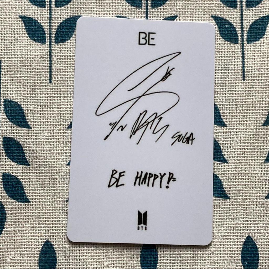 [USED] BTS Yoongi Lucky Drop BE Unreleased Trading Card