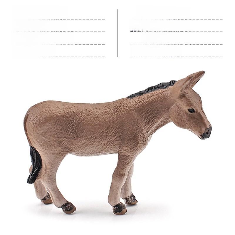 Donkey Alpaca Sheep Model Collection Pvc Figures For Home Decor And Educational Display