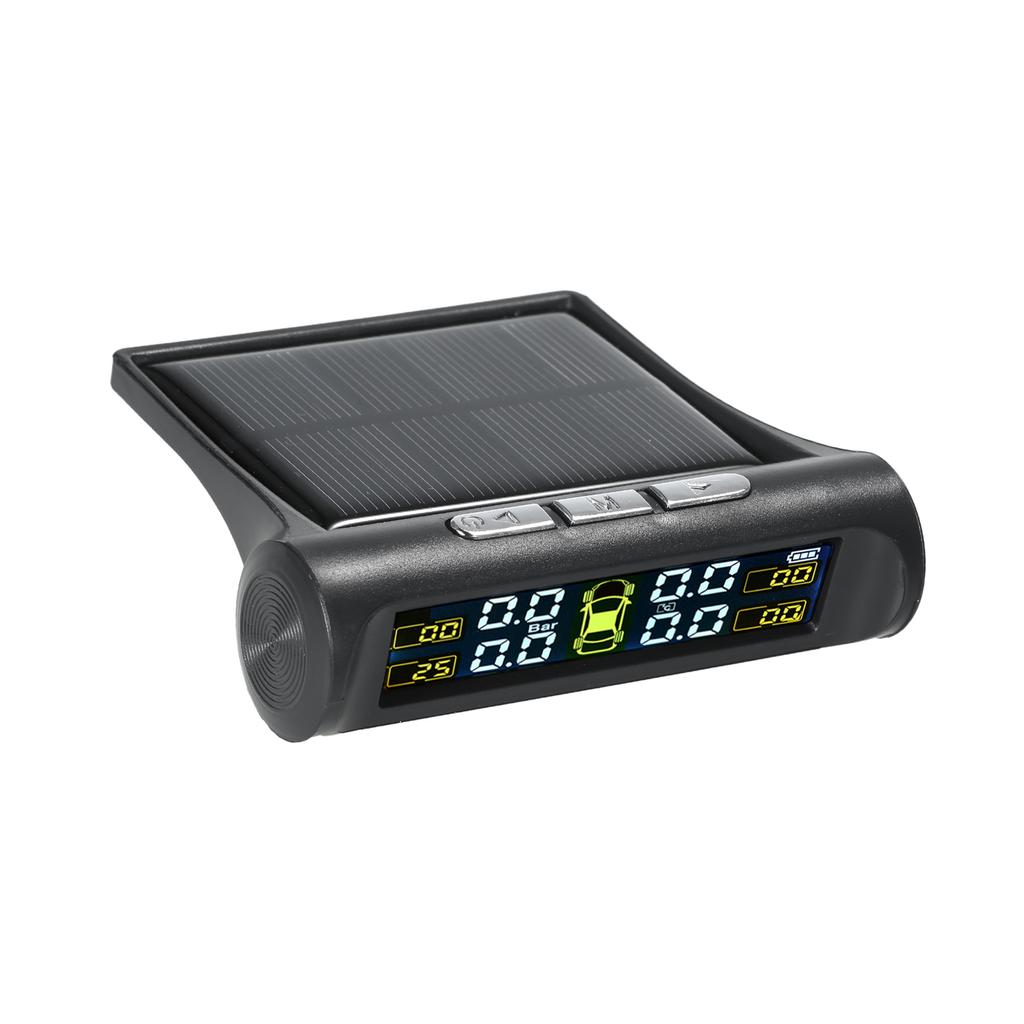 Solar Wireless Car Tire Pressure Monitoring System with 4 External Sensors