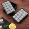 Silicone Ice Cube Mold with Lid, Can Easily Release 15 Ice Cubes, Can Be Flexibly Reused, Can Be Used in Refrigerators, Beverages, Chocolates, Juices