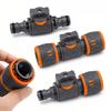 Garden Hose Connector with Flow Control Valve, Fits 1/2" and 3/4" Multifunctional Hose Adapter for Garden Watering and Car Washing.