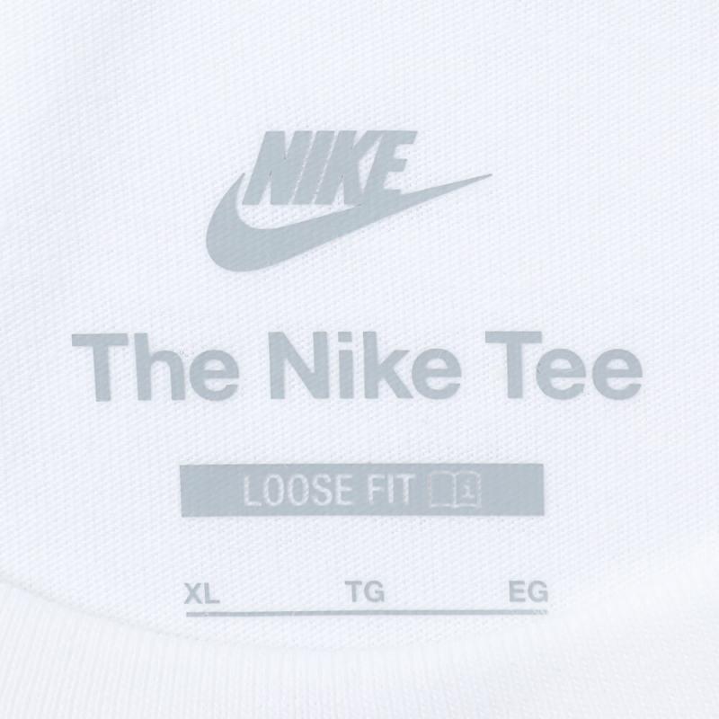 Nike Logo Sportovní Ležérní Tričko s Kulatým Výstřihem a Krátkým Rukávem Unisex Topy Bílé IB4420-100