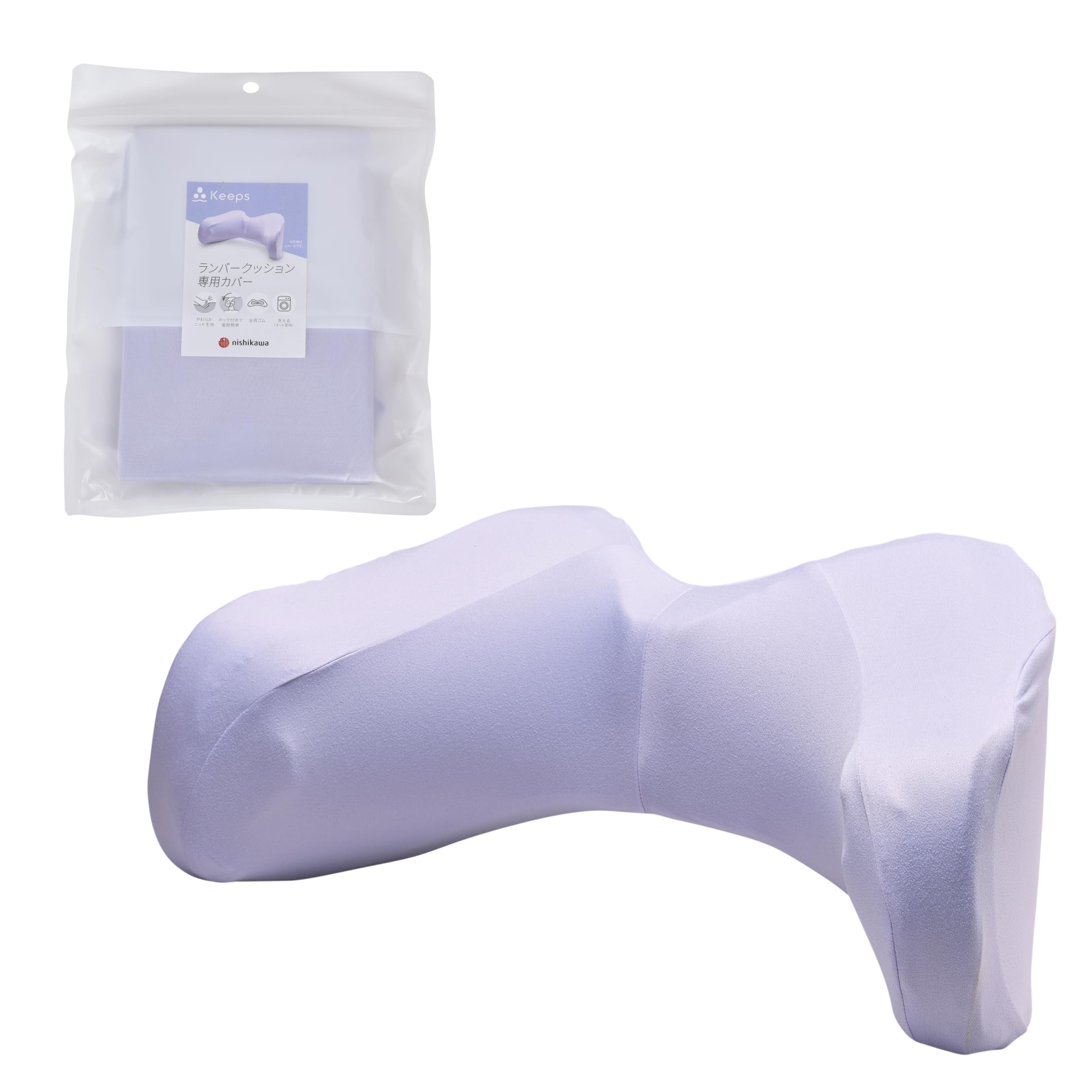 

Nishikawa Keeps Lumbar Waist Special Lumbar Perfect Soft Easy to Install with Lavender PG84350639 [Nishikawa] Cushion, Cushion, Cover, 51X31X21cm,