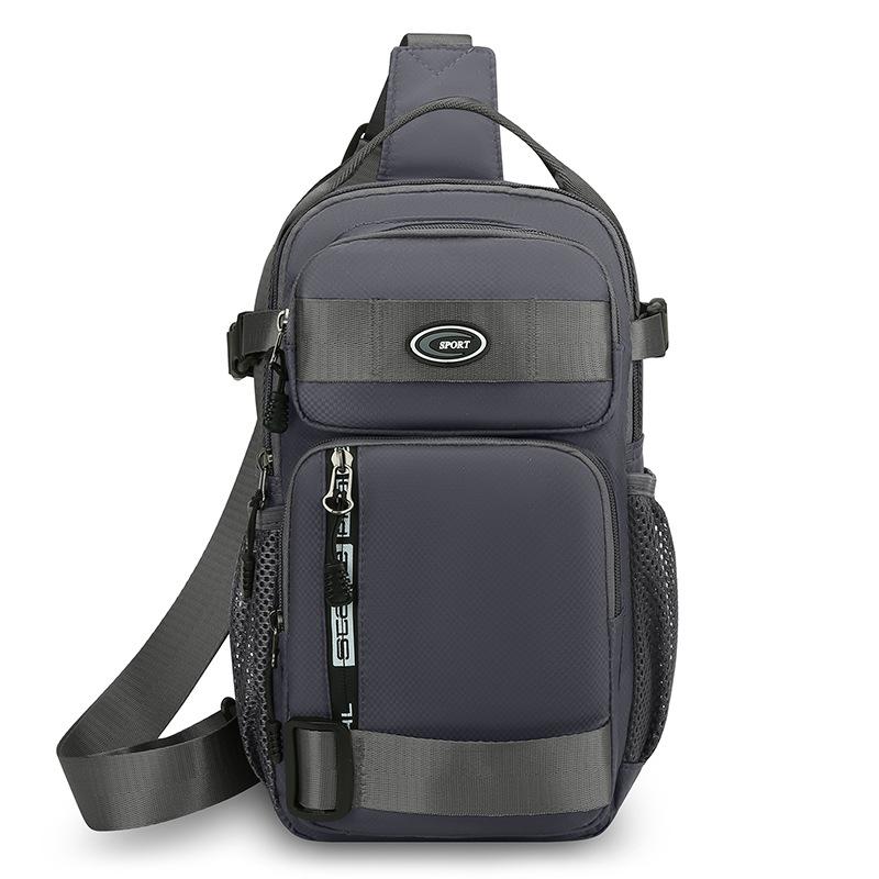 Multifunctional Men's Chest Bag Outdoor Cycling Sports Crossbody Bag Lightweight Shoulder Bag
