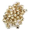 100 Stuks Kerstbelletjes 1 Inch voor Knutselen en Kerstversiering Huis Goud