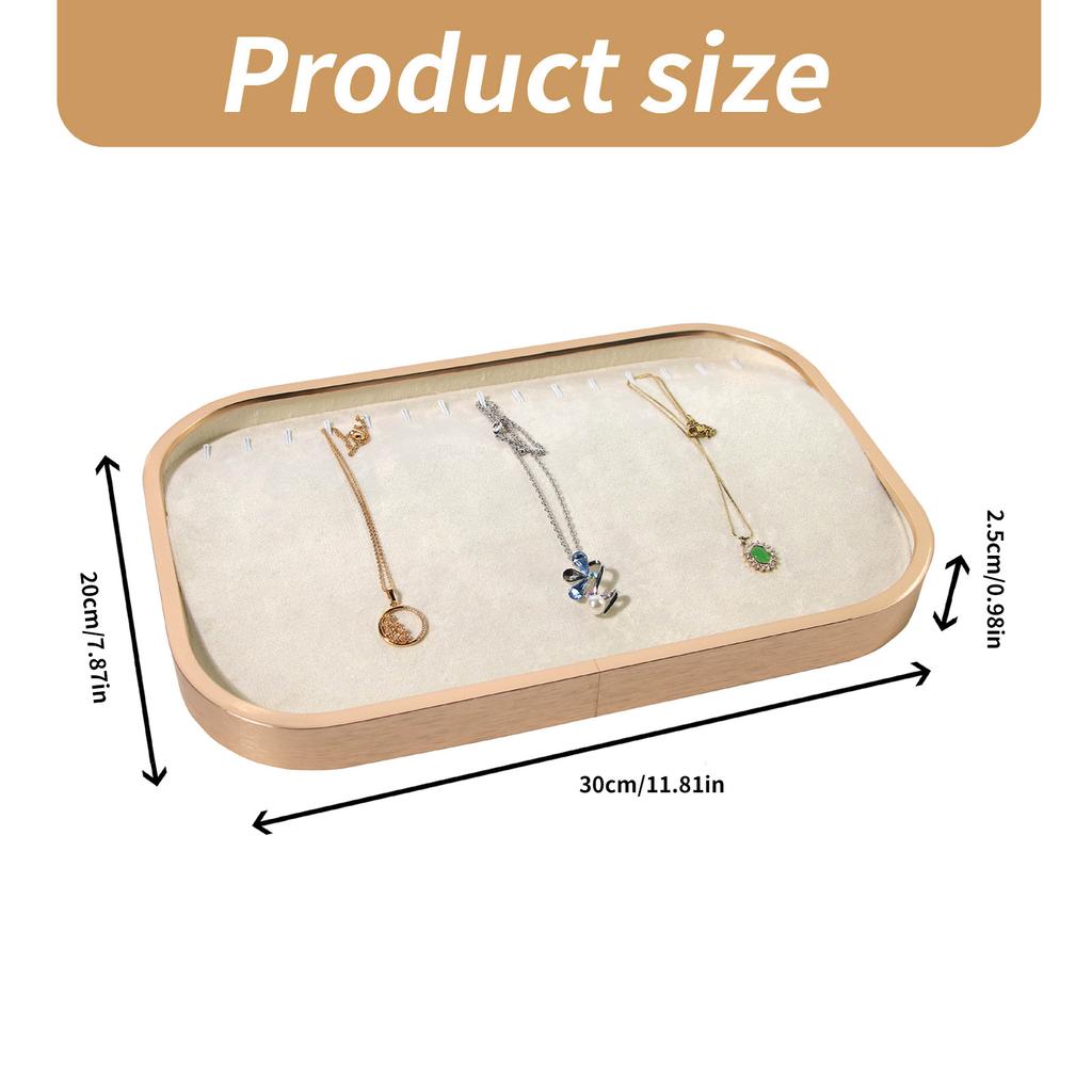 Elegant Jewelry Tray Organizers for Drawer Stackable Storage Case Home Accessory for Stylish Personalize Adornments