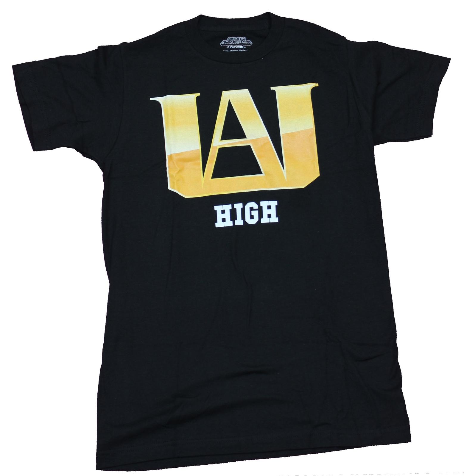 My Hero Academia Adult New T-Shirt - Large UA High Gold Logo Pic XXXL