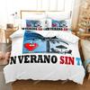 Set Biancheria da Letto Popolare Bad Bunny Stampa 3D Un Verano Sin Ti Copripiumino Piumone Set Letto Regali Taglia USA Singolo Matrimoniale Queen King026