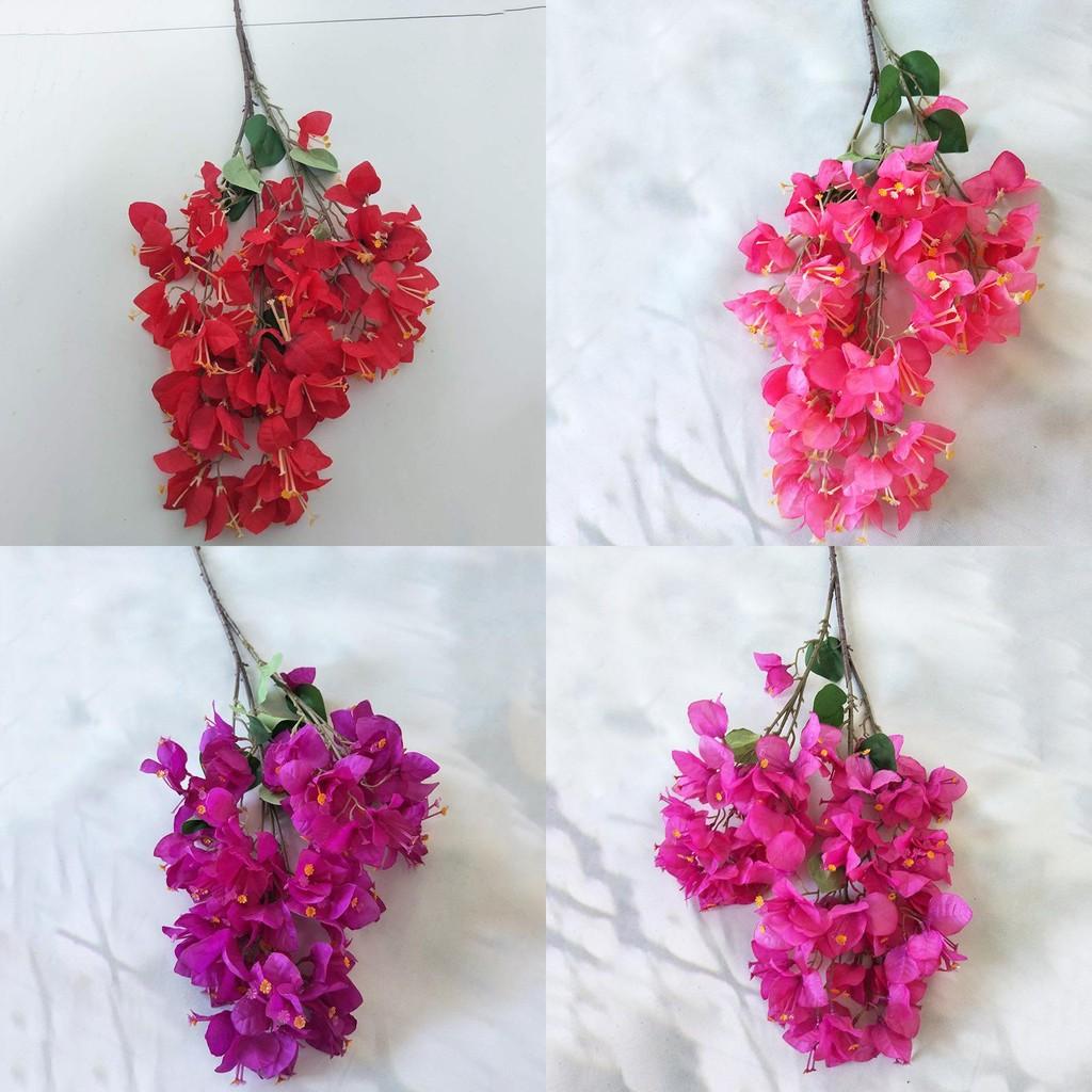 Flowers Bougainvillea Artificial Plum Blossom Stems For Commercial Decor