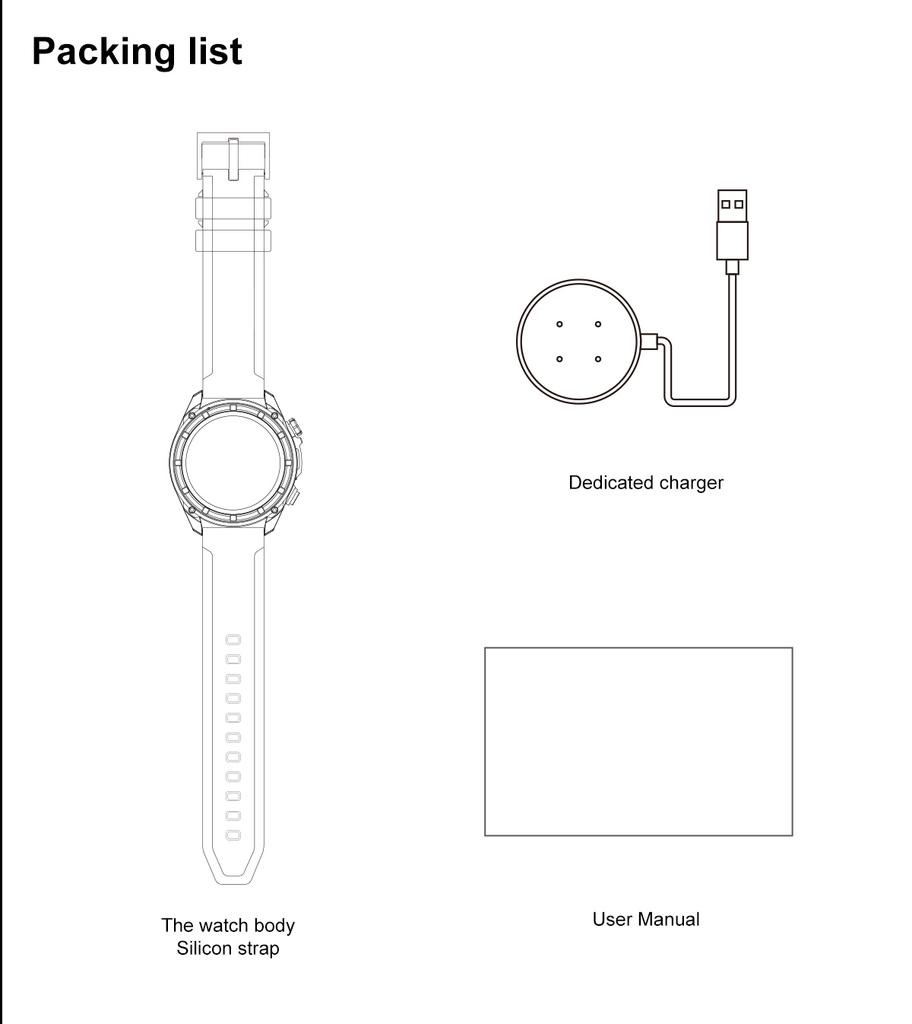 New Built in Real GPS HD Smart Watch Men Outdoor Altimeter 1000mAh Battery 4GB Memory 10ATM Waterproof Bluetooth Call Sport Fitness Fashion Smartwatch