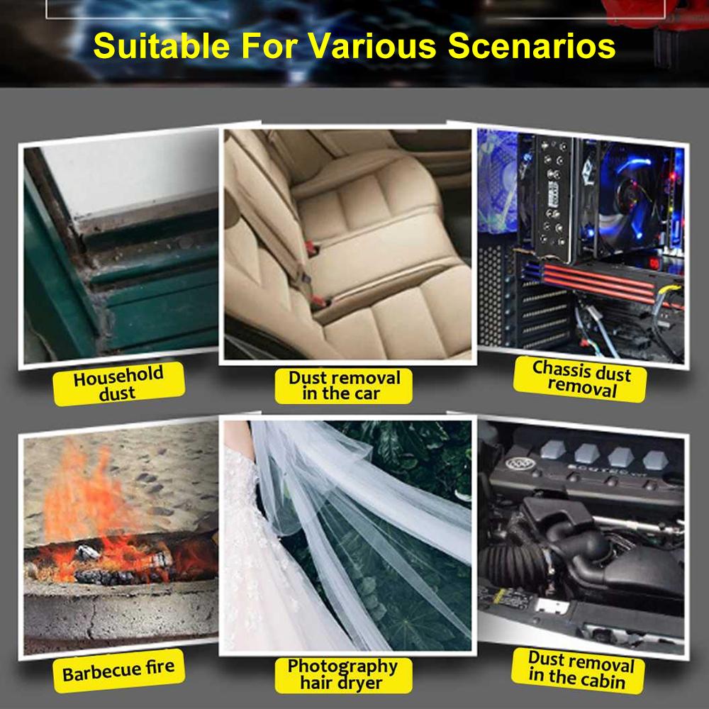 880W 2-In-1 18.9x8.3in Blowing and Suction Leaf Dust Collector Cordless Electric Air Blower Vacuum Cleannig Blower