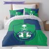 Al-Ahli Saudi FC Pattern Bedding,Quilt Set Quilt Cover Pillowcase Home Birthday Gift(1 * duvet cover + 2 * pillowcase, without core)