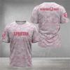 2026 New Spartan Graphic 3D PrintedShort Sleeve T-Shirt Breathable O-Neck T-shirts Top