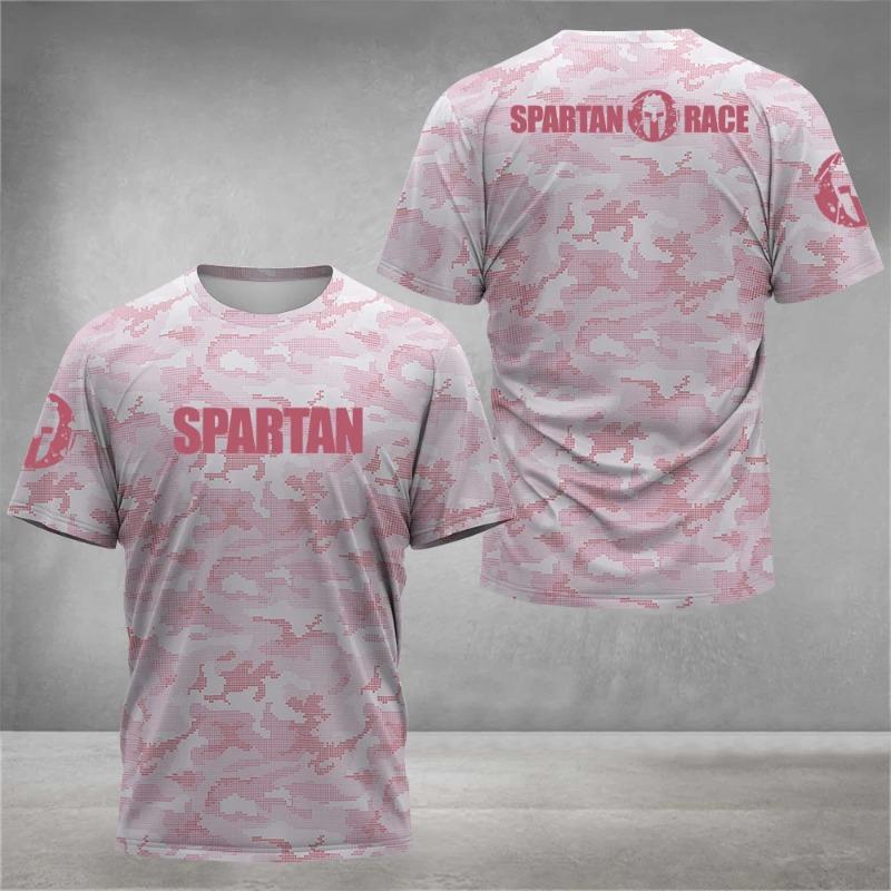 2026 New Spartan Graphic 3D PrintedShort Sleeve T-Shirt Breathable O-Neck T-shirts Top
