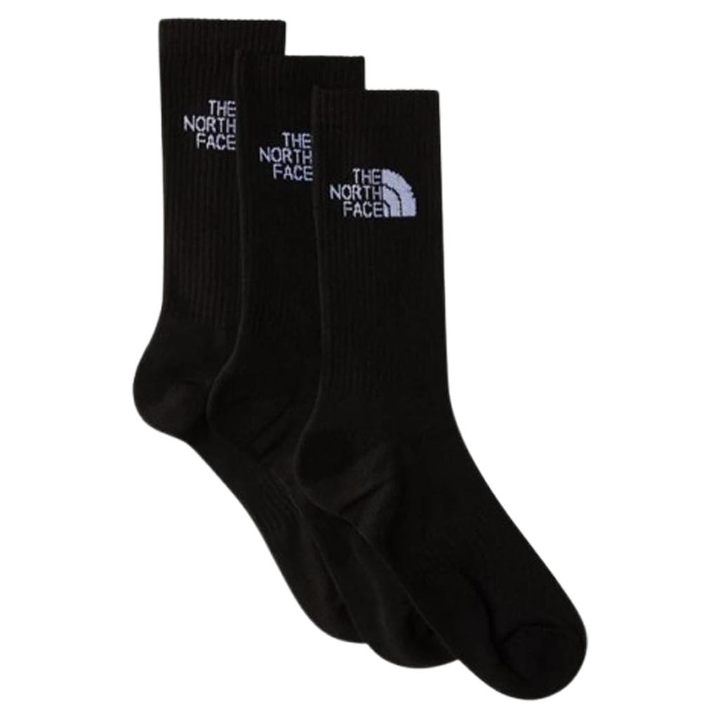 The North Face Multi Sport Cush Crew Assorted Logo Size NF0A882H Men's Socks, 3-Pair Set, Socks, M, TNF_BLACK(JK3)