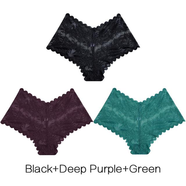 

FINETOO 3 шт./компл. кружевные трусики женские шорты для мальчиков с низкой посадкой нижнее белье женские сексуальные трусы с цветочным принтом удобные шорты для мальчиков 9 цветов 2023 XL