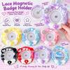 Bowknot Lace Badge Holder Magnetic Ita Bag Decoration New Badge Display Holder Lolita Accessory