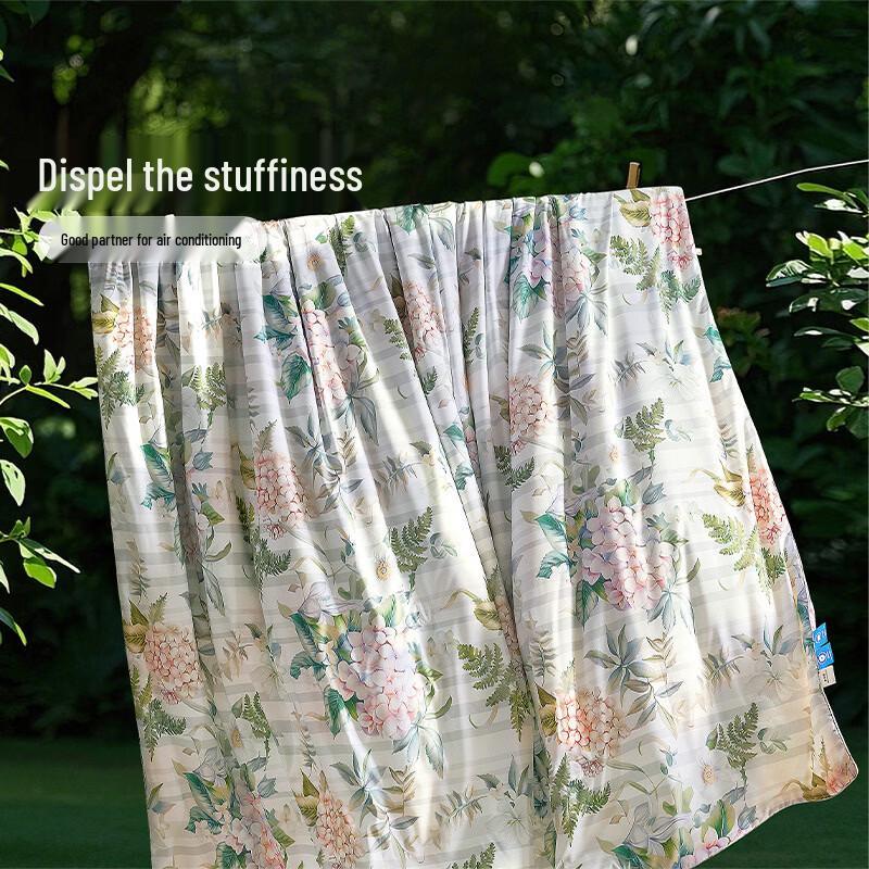 FUANNA Antibacterial Mulberry Silk Summer Comforter