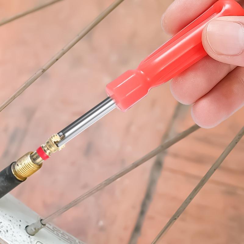 Tire Valve Core Removal Tool Set Bicycle Screwdriver Wrench Manual Tire Repair Tools Suitable for Cars Bicycles and Motorcycles