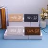 Multifunctional Wooden Digital Alarm Clock with Temperature & Humidity Display
